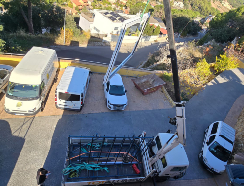 Descàrrega de material